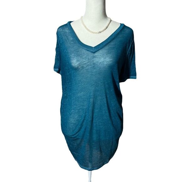 Victorias Secret PINK Sleepwear T Shirt Turquoise Sz XS - Picture 1 of 9